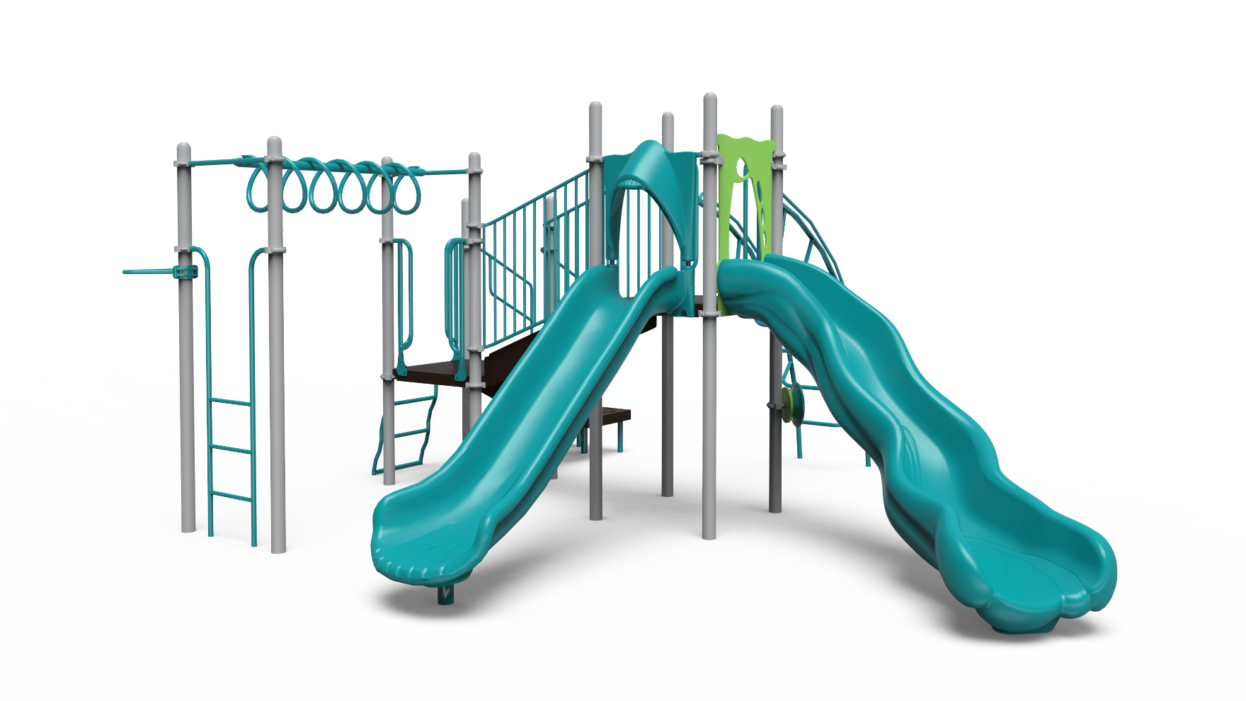 The Lincoln school-age playground set, SKU 350-1716, in a park setting.
