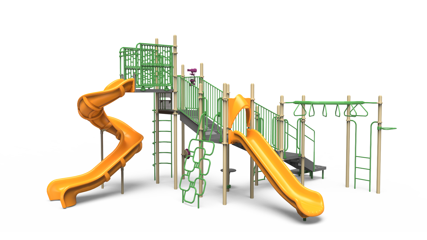 An image of the 350-1741 playground component, designed for school-age children.