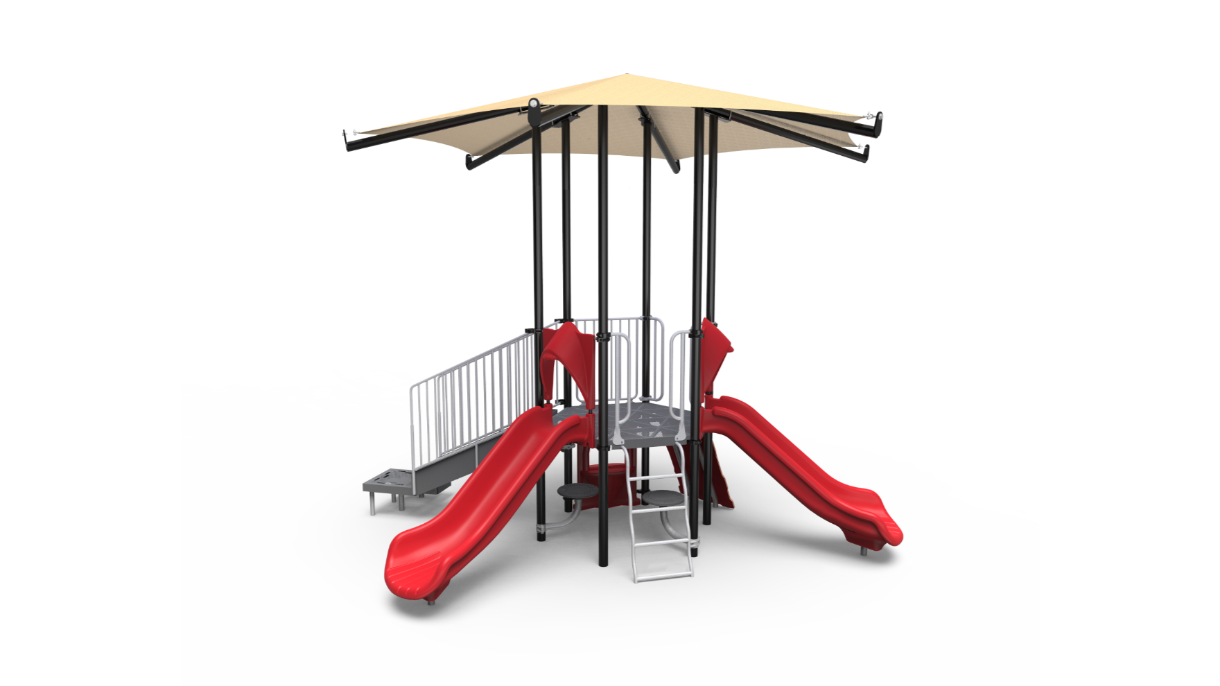 Challengers playground 350-1813 early years structure, showing a safe and fun play area for young children.