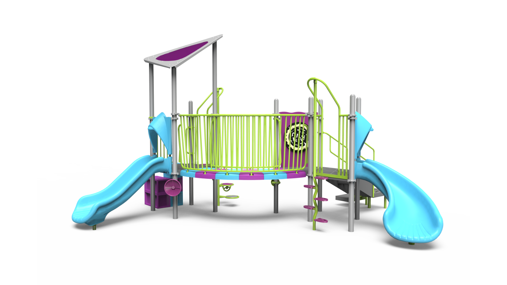 An inviting Harmony playground designed for early childhood play.