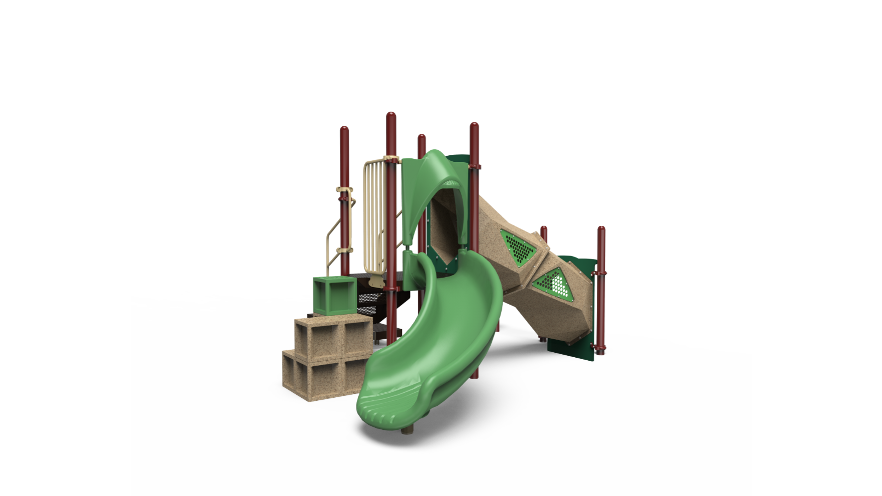 challengers playground 350-2231 early – Challengers playground 350-2231 equipment in a park setting