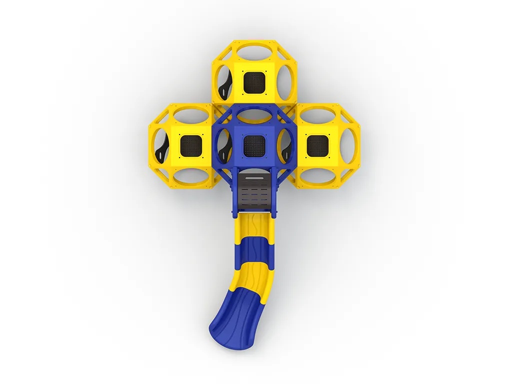 Skqube Playground Climber with Integrated Slide - Image 3