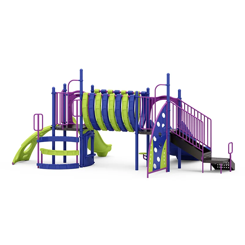 Blue Water Cover Commercial Playground Structure - Image 2