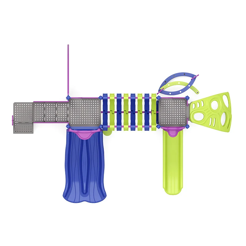 Blue Water Cover Commercial Playground Structure - Image 3