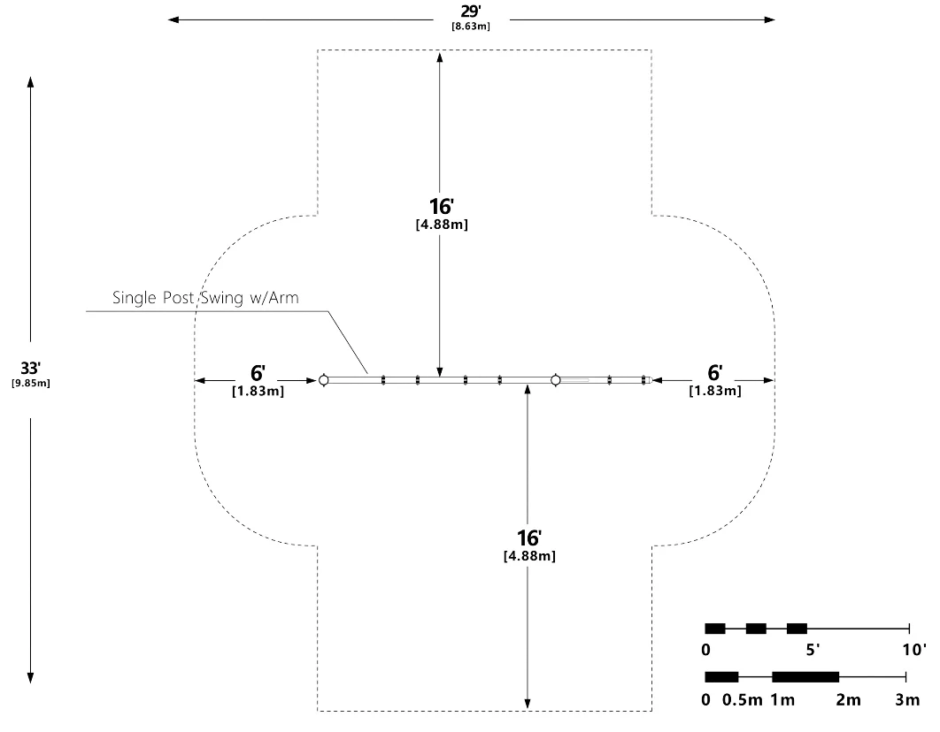 Commercial Metal Swingset – Cantilever - Image 4