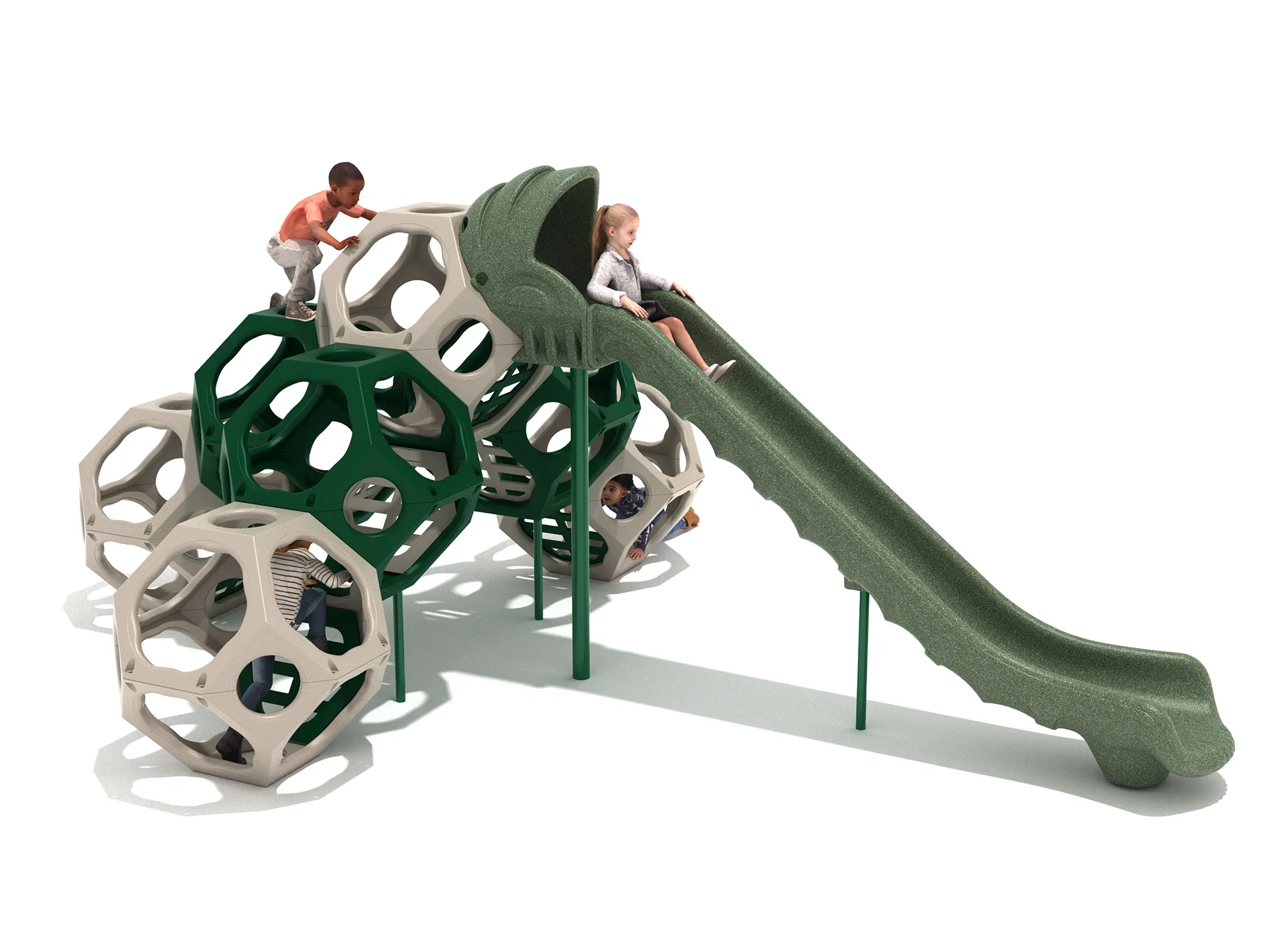 Heights of Hippasus | Playground Climber with Integrated Slide - Image 3