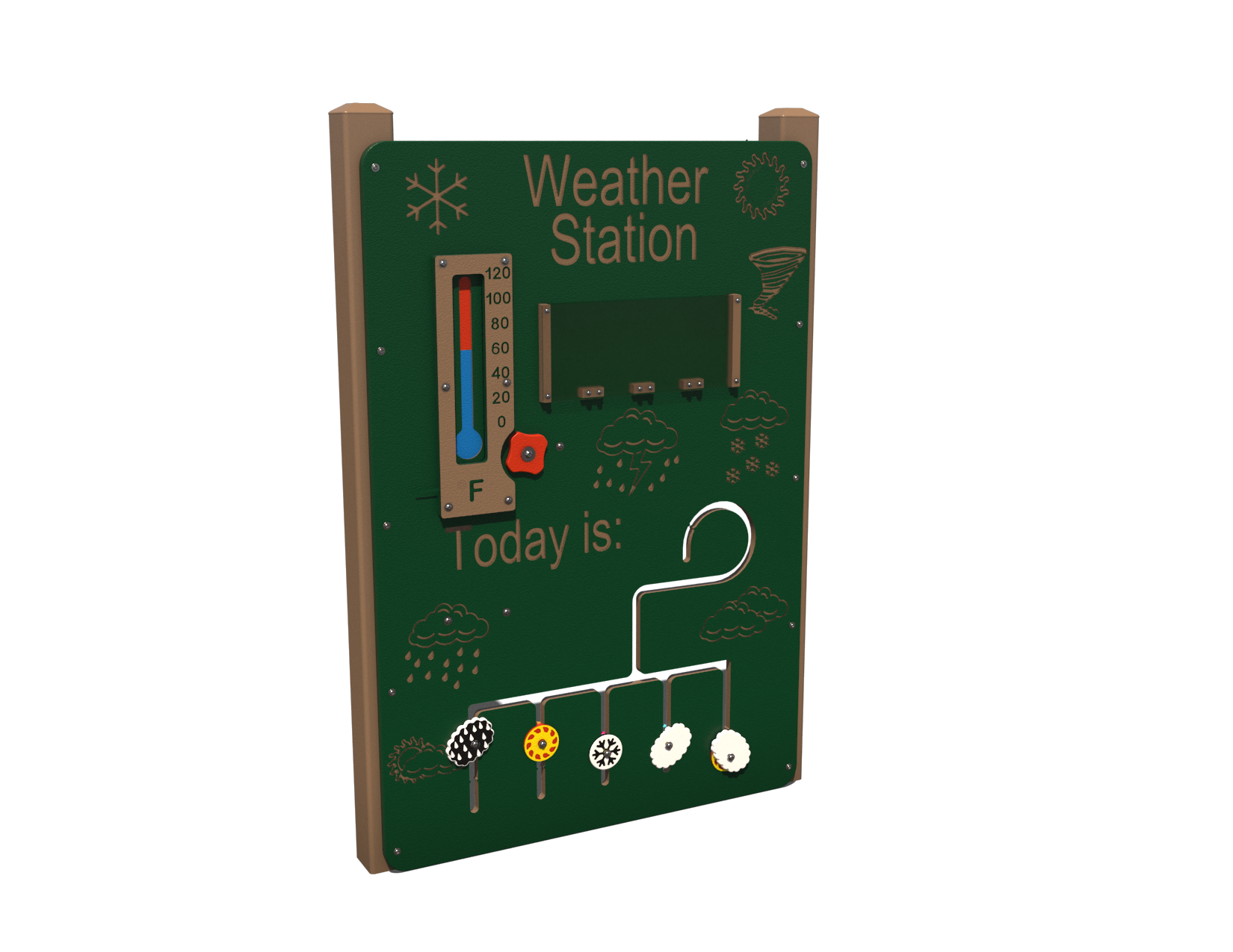 Basic Preschool Weather Station | Playground Activity Panel - Image 2