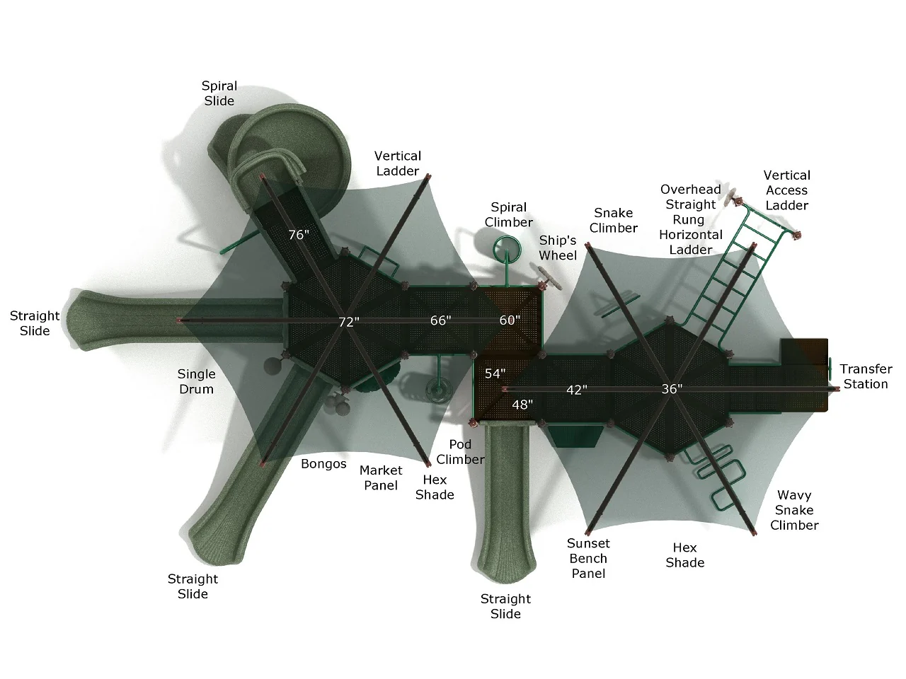 Shady Sands Commercial Playground System - Image 5
