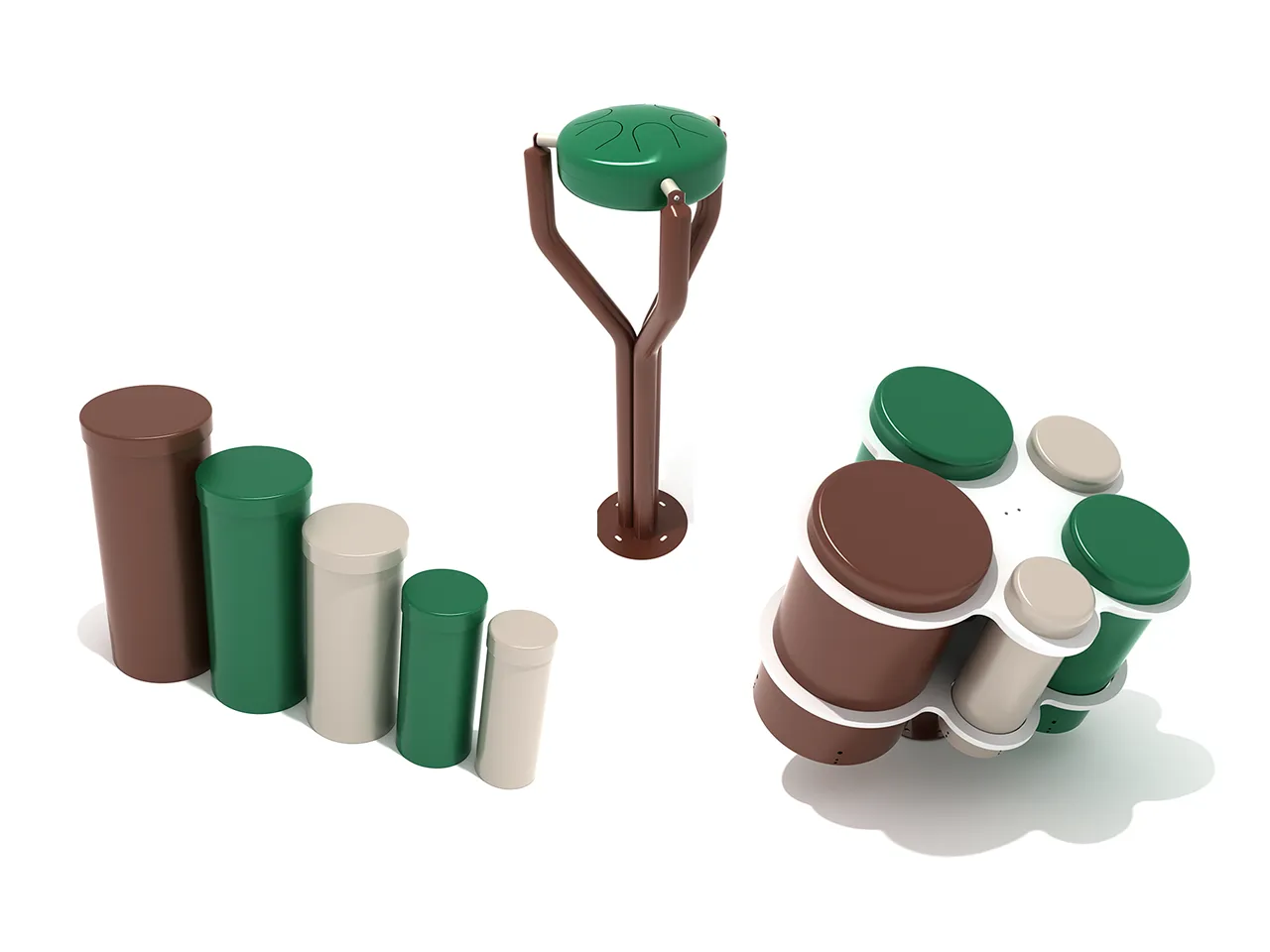 Tunes & Tones Trio | Outdoor Musical Instrument Set - Image 2
