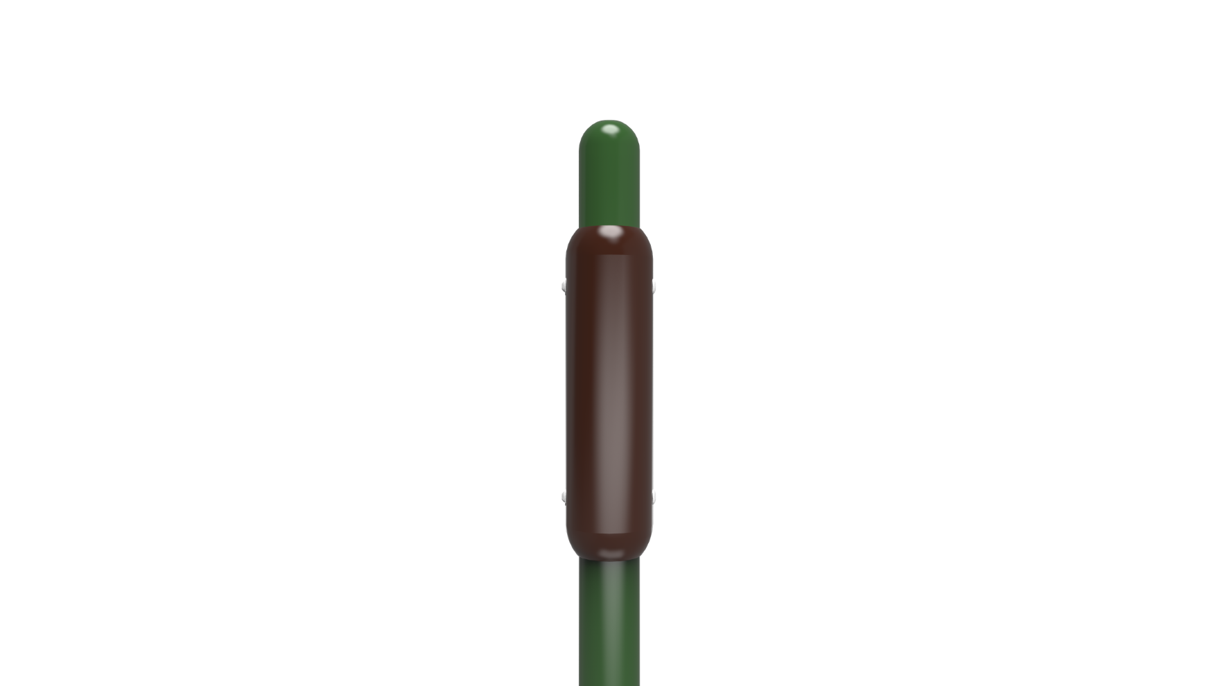 A nature-themed cattail bulb for CH post topper, designed for Challengers® playground structures, adding a marshland look.