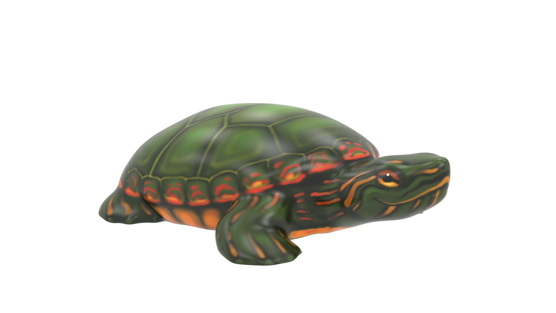 A vibrant green Tucson turtle climber on a playground, ready for children to play.
