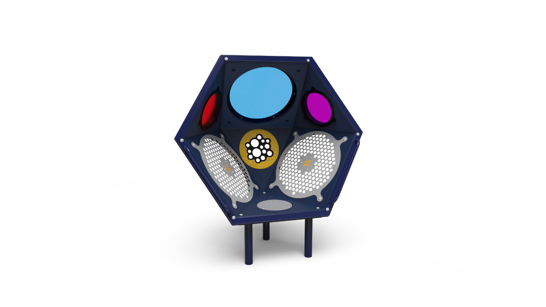PlayCubes Retreat school-age sensory seat with colorful inserts for kids