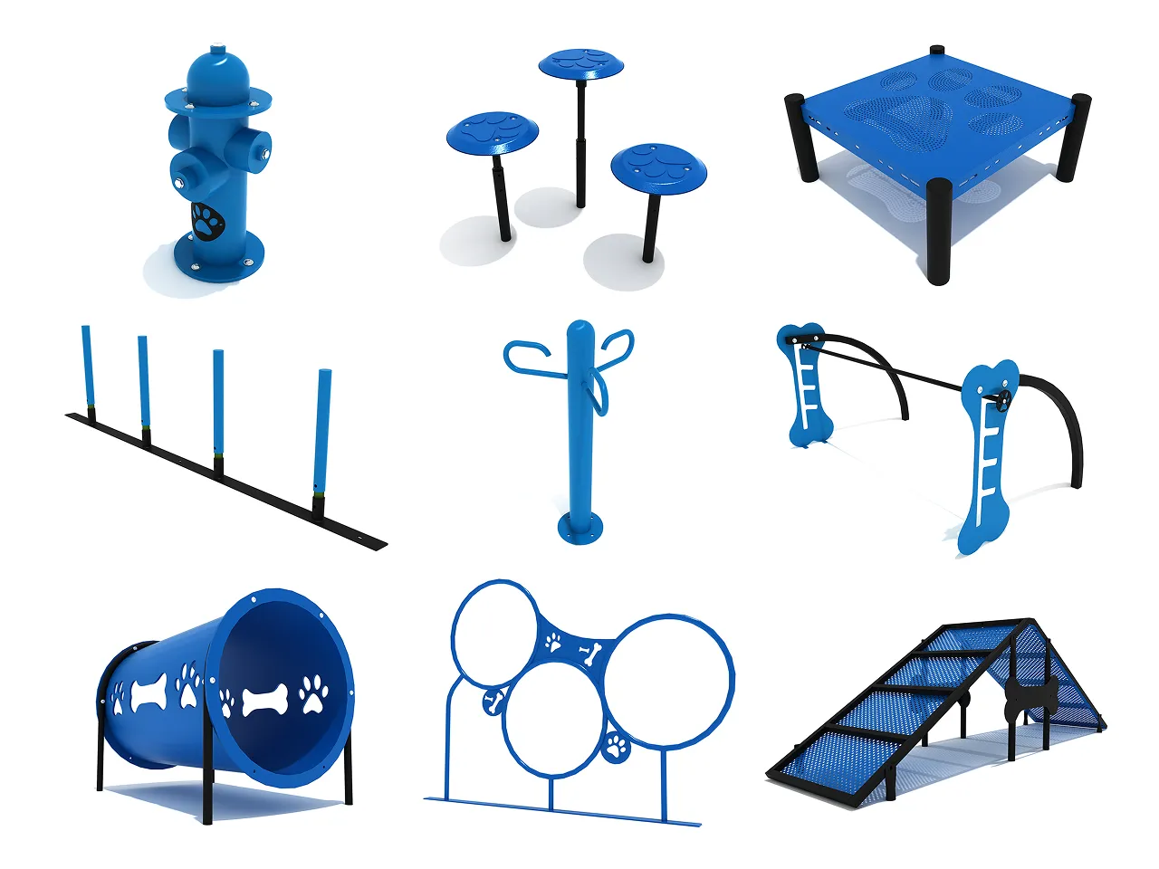 Barking Benefits Bundle | 9-Piece Dog Park Agility Equipment - Image 2