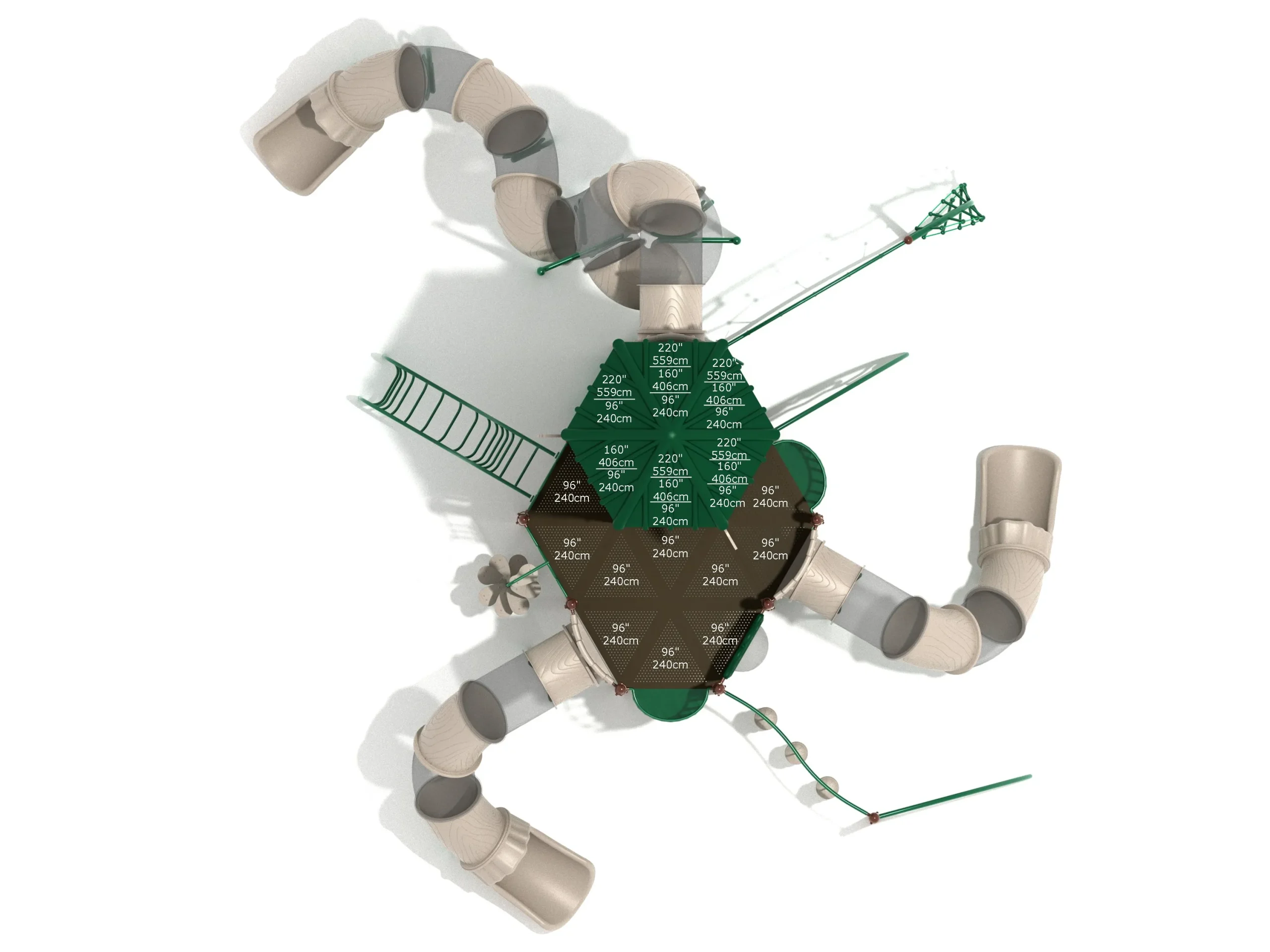 Eiffel Tower Escapade Commercial Playground Structure - Image 4
